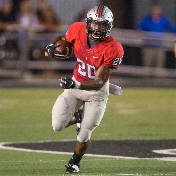 Even in a football uniform, Tulsa Union's A.J. Green has the look of a sprinter.